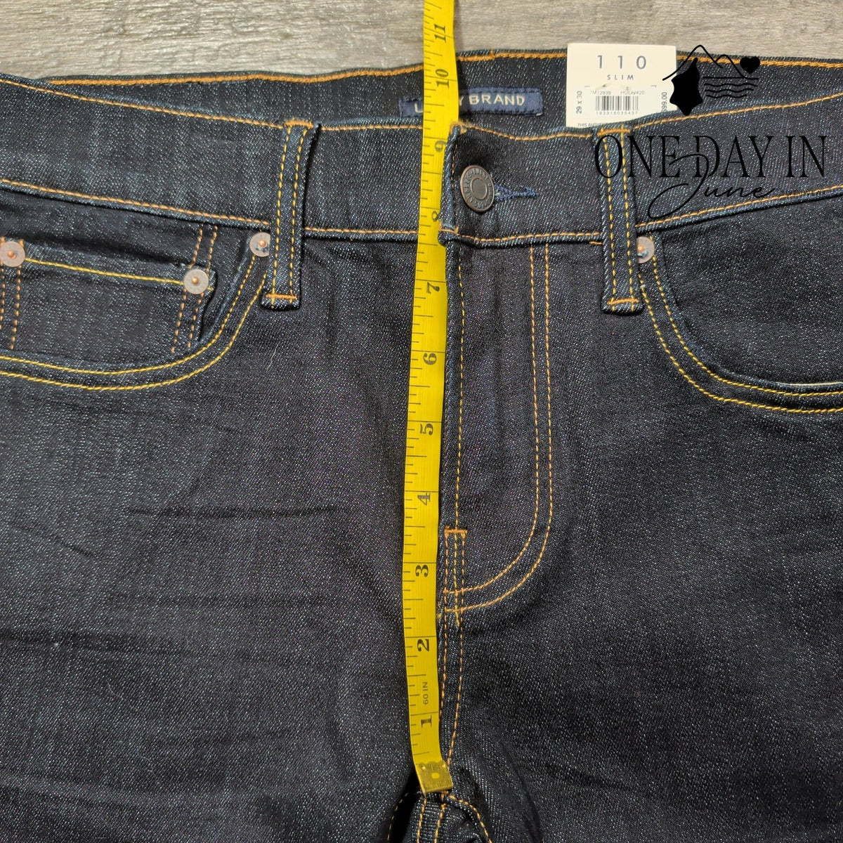 Lucky Brand 110 Slim Jeans Dark Wash Coolmax Stretch Denim NWT Size 8 (29)