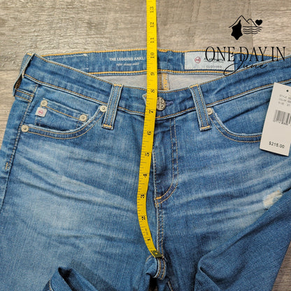AG Adriano Goldschmied The Legging Ankle Distressed Skinny Jeans NWT Size 4