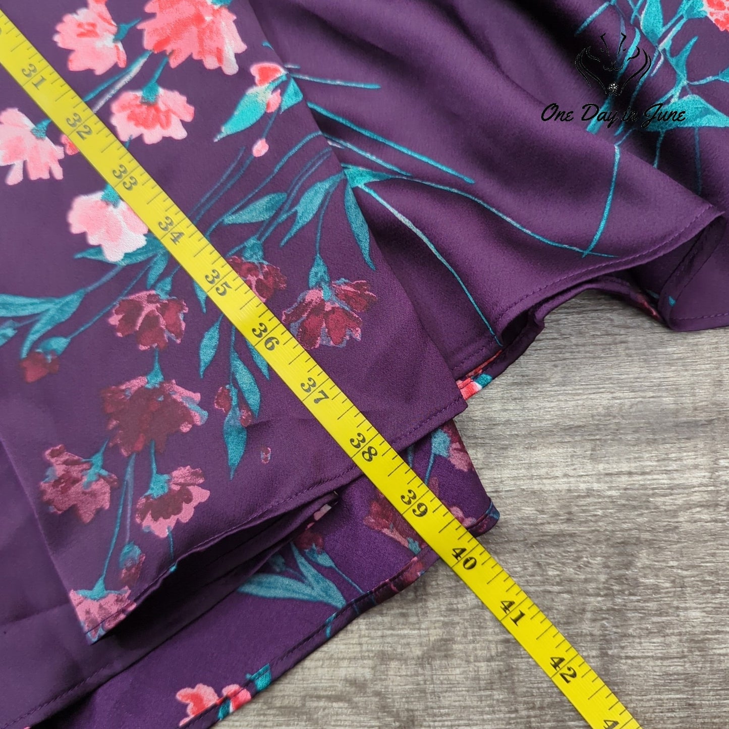 DKNY Short Sleeve Floral Dress Size 16