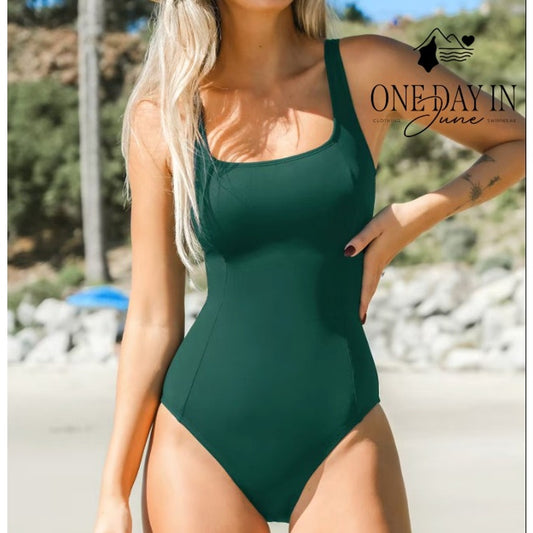 Cupshe Slim & Sculpt Lace Up Back One Piece Swimsuit Size XS