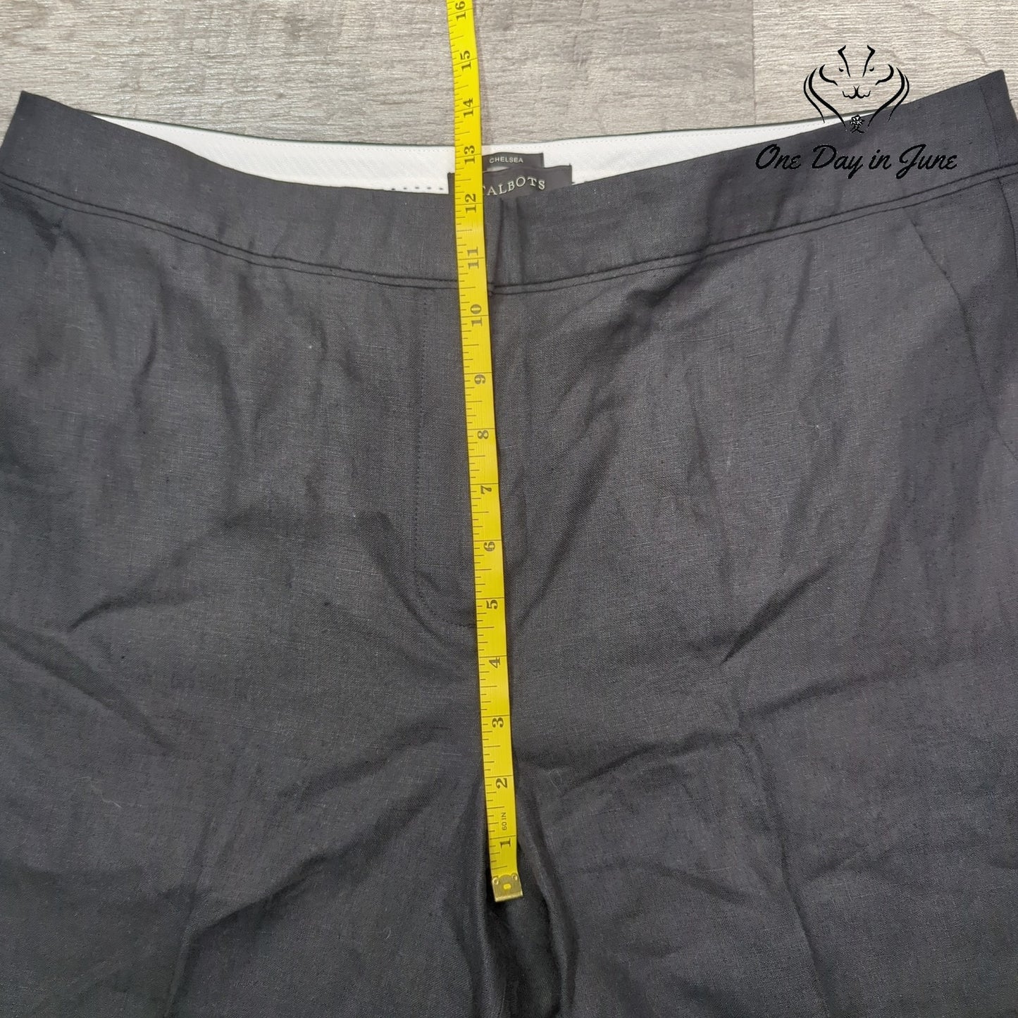 Talbots Chelsea Linen Pants Size 14