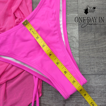 Aleumdr Adjustable Triangle 3 Piece Bikini Swimsuit Size S