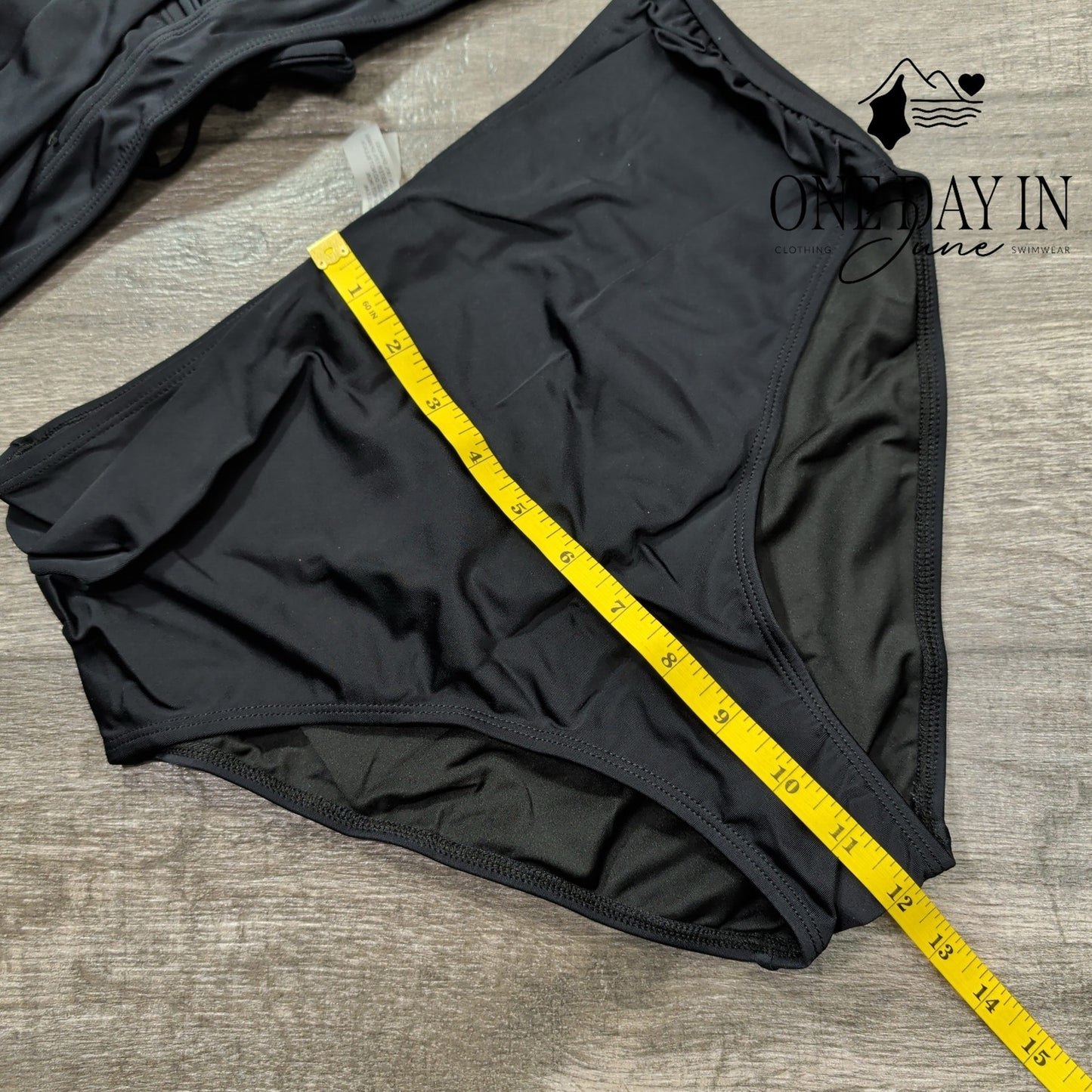 Yonique Twist Front High Waist Bikini Swimsuit Size M