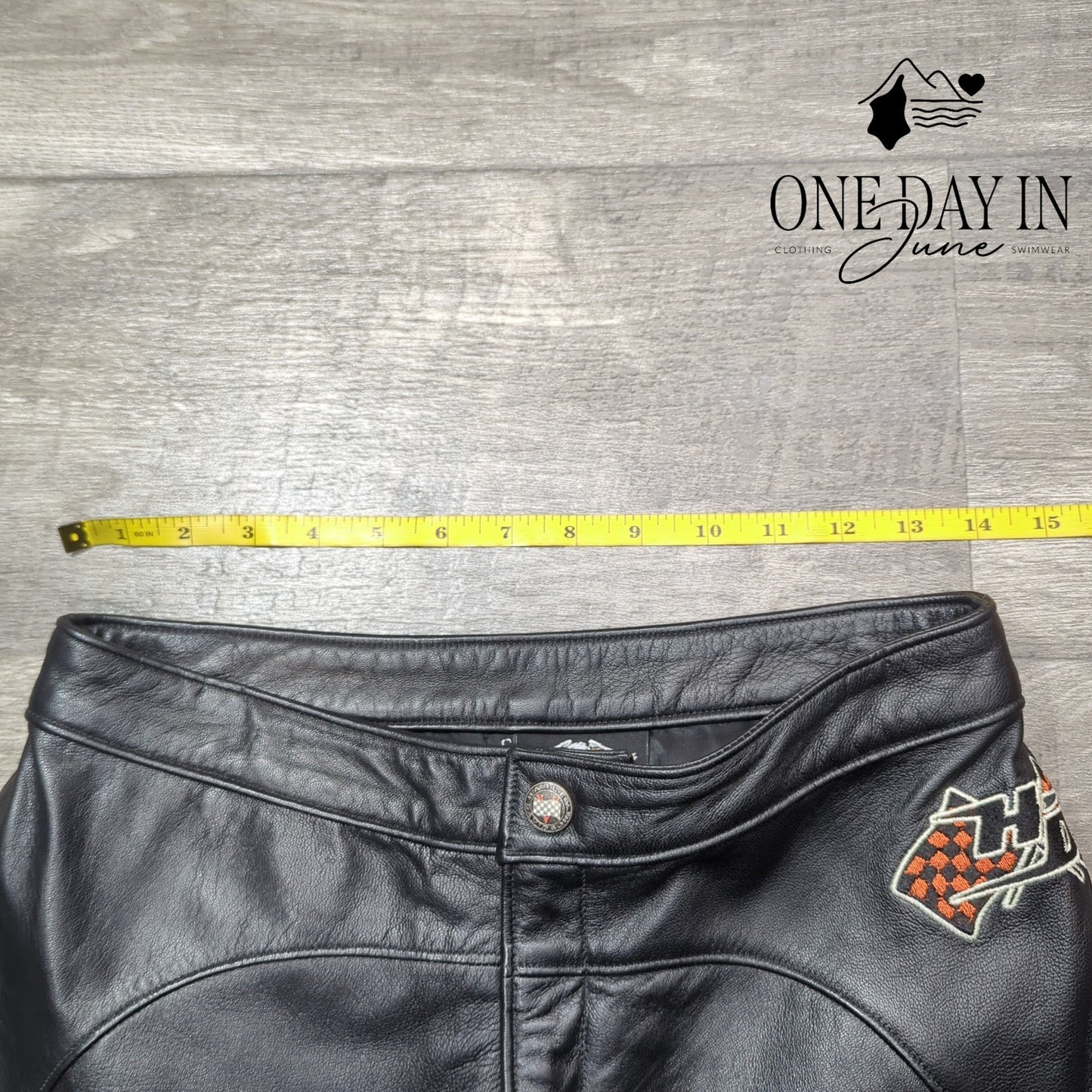 Harley Davidson Genuine Leather Riding Pants Size 6