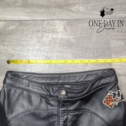 Harley Davidson Genuine Leather Riding Pants Size 6