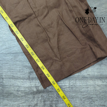 Kim Rogers High Waist Linen Pants Size 16