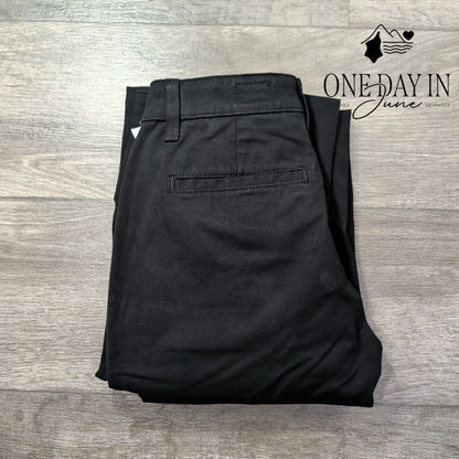AG Adriano Goldschmied The Layla Cropped Flare Trouser Pants Black NWT Size 4