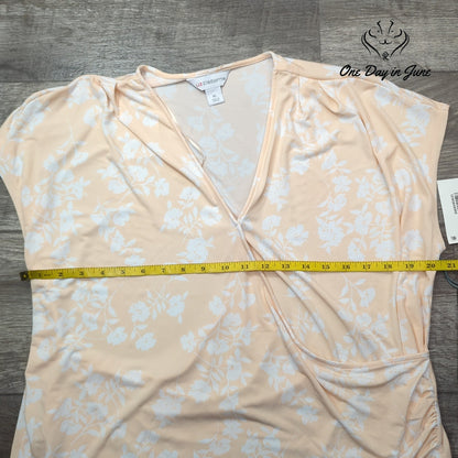 Liz Claiborne Sleeveless Floral Top Size XL