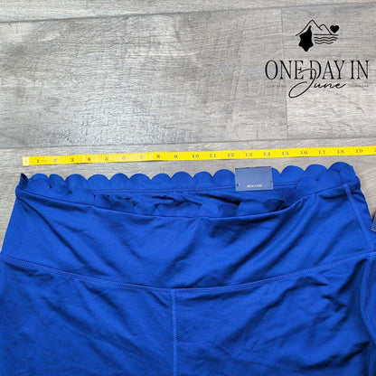 Crown & Ivy Scallop Edged Capri Leggings Size XXL