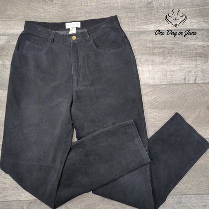 Hugo Buscati Suede Leather Pants Size 8