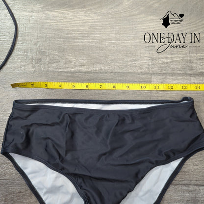 CharmLeaks Drawstring Tankini Swimsuit Size L