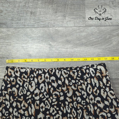 H&M Animal Print Mini Skirt Size M