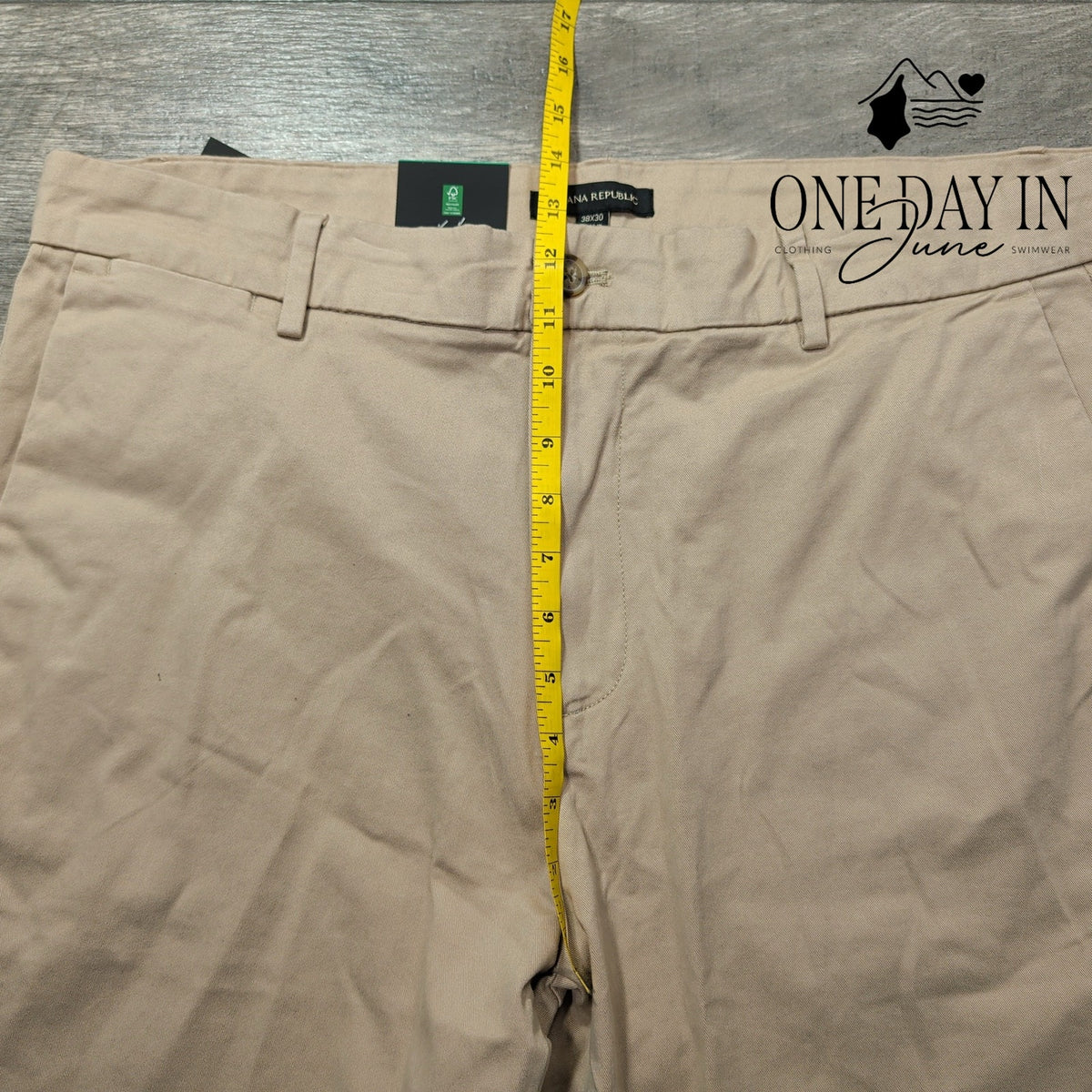 Banana Republic Chino Pants Tan Khaki Flat Front NWT Size 38X30
