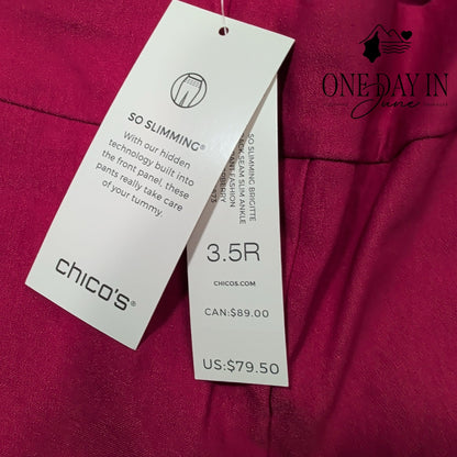 Chico's So Slimming Bridgette Slim Leg Pants Size Chico's 3.5 (18)
