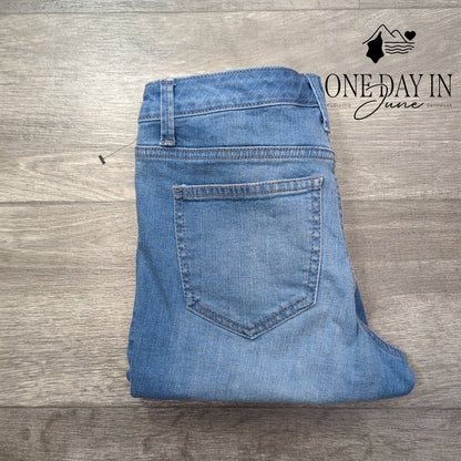 Nine West Cigarette Fit Skinny Leg Cropped Jeans Size 6