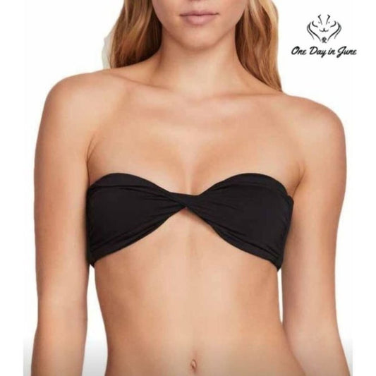 Volcom Simply Seemless Bandeau Bikini top Size 12