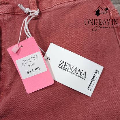 Zenana Wide Leg Crop Jeans Size M