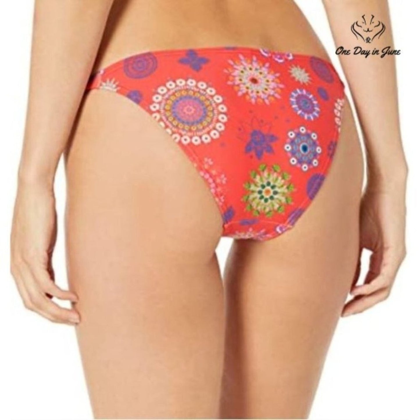 Desigual Tie Side Bikini Bottom Size M