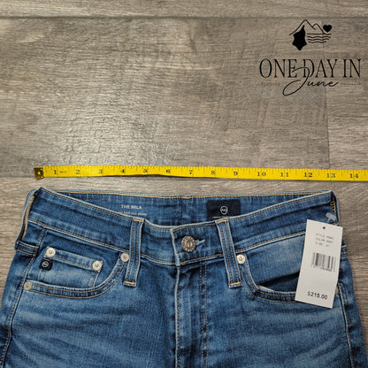 AG Adriano Goldschmied The Mila Super High Rise Skinny Jeans Blue NWT Size 4 (27