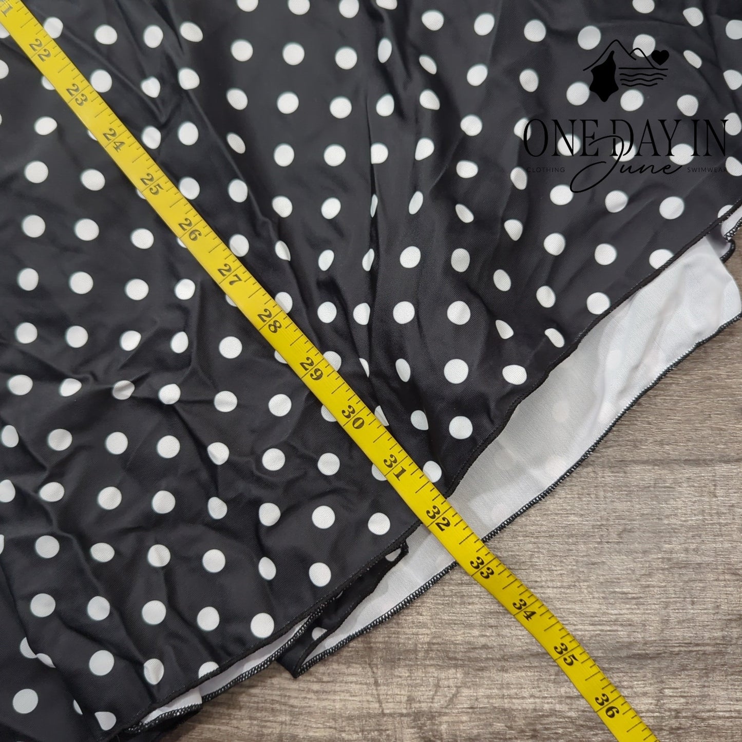 Smismivo Plus Size Polka Dot Swimdress One Piece Swimsuit Size 3XL