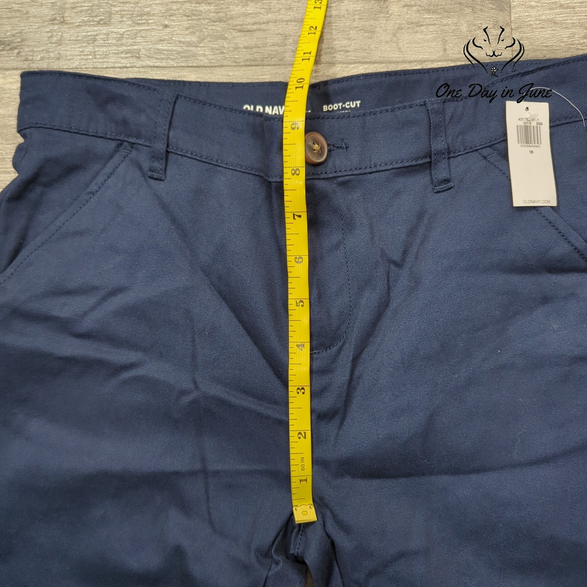 Old Navy Bootcut Stretch Pants Navy Blue NWT Size 16