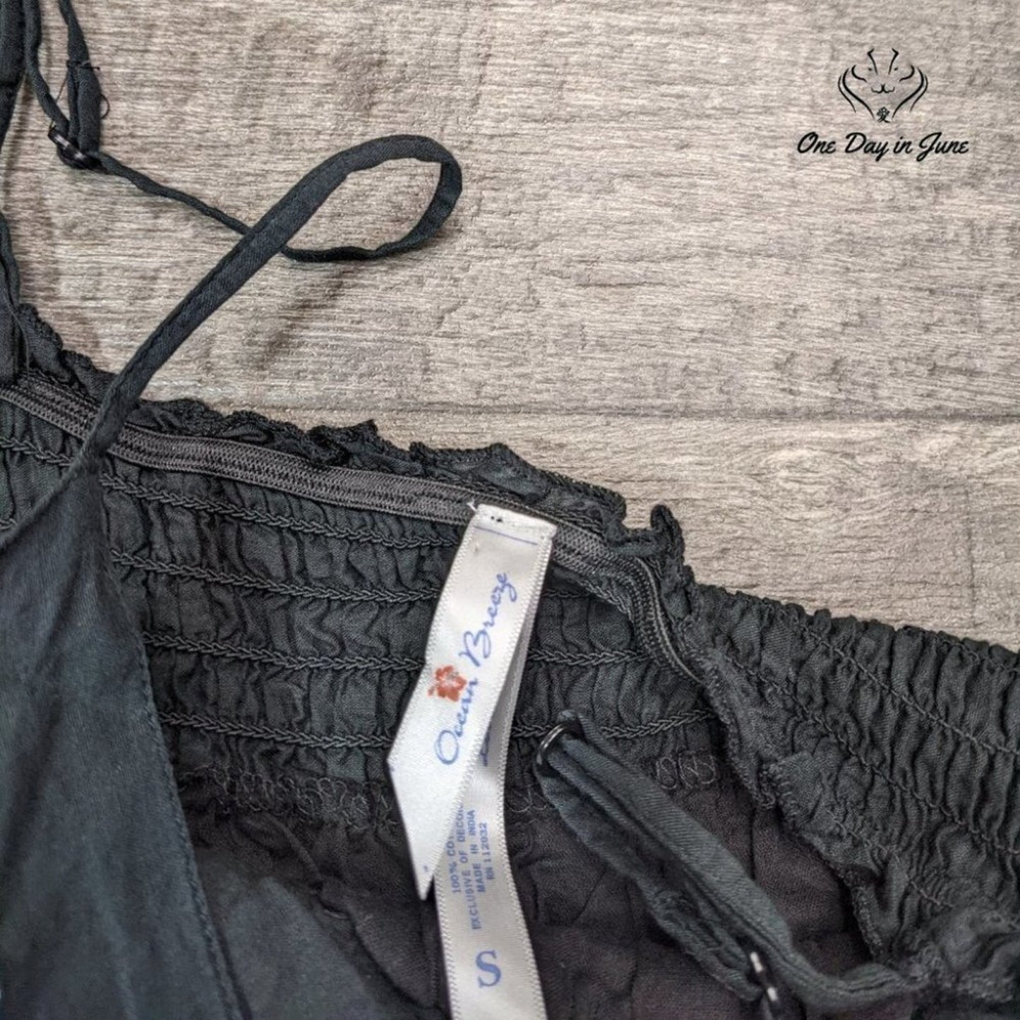 Ocean Breeze Adjustable Strap Floral Dress Size S