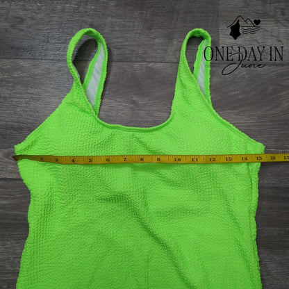 Aleumdr Smocked One Piece Swimsuit Size L