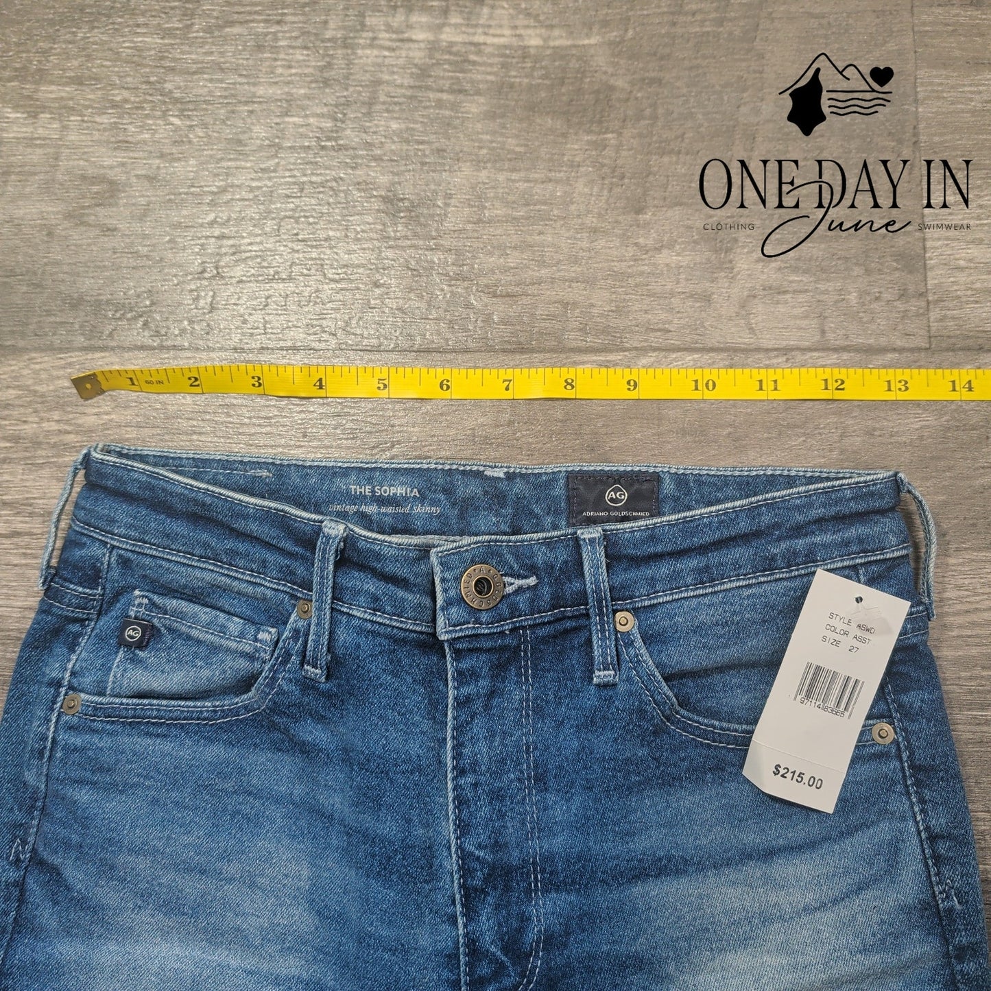 AG Adriano Goldschmied The Sophia Vintage High Waist Skinny NWT $215 Size 4 (27)
