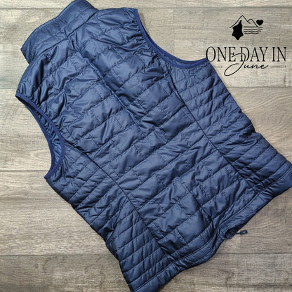 Patagonia Nano Puff Insulated Quilted Vest Navy Blue NWT B4 Logo Size M