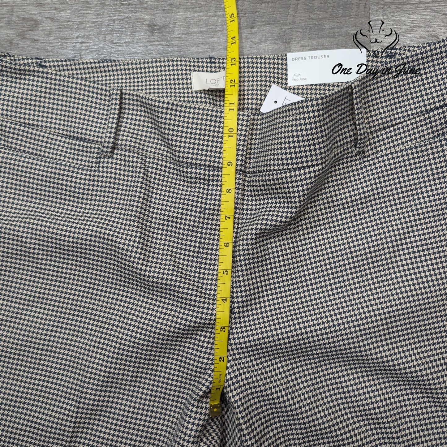 Loft Mid Rise Dress Trouser Pants Size 14