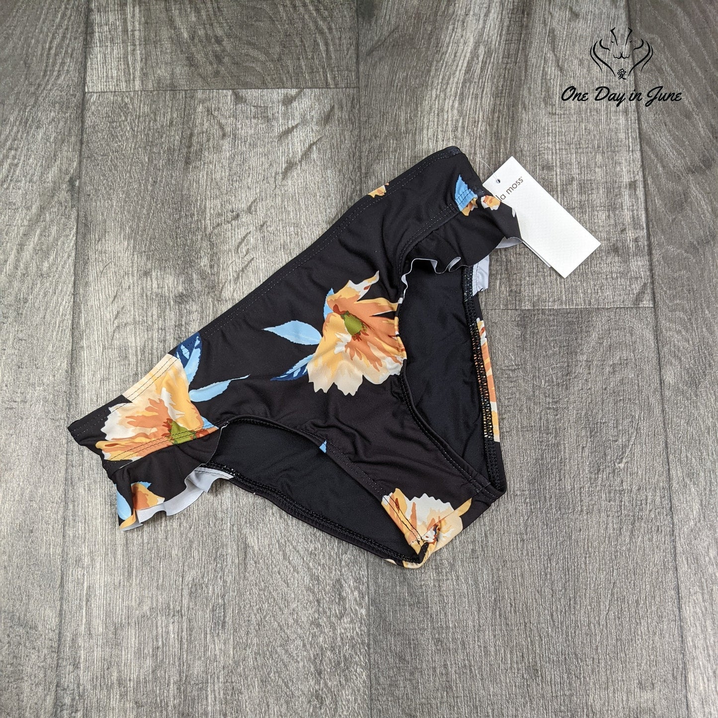 Ella Moss Ruffle Side Bikini Bottom Swimwear Size XS