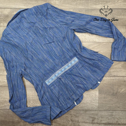 Anthropologie Linen Blend Single Button Blazer Size 8