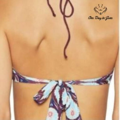 Tavik Day Dreamer Monaco Merlot Bikini Top Size XS