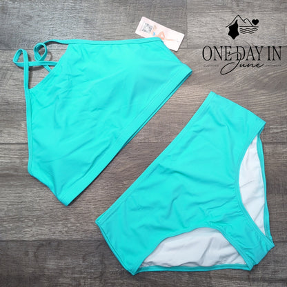 Charmo High Neck Bikini Swimsuit Size L
