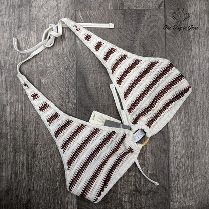 American Eagle Outfitters Aerie Triangle Bikini Top Size XL