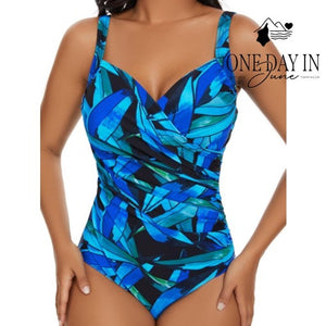 Aqua Regina Tropical One Piece Swimsuit Size XL