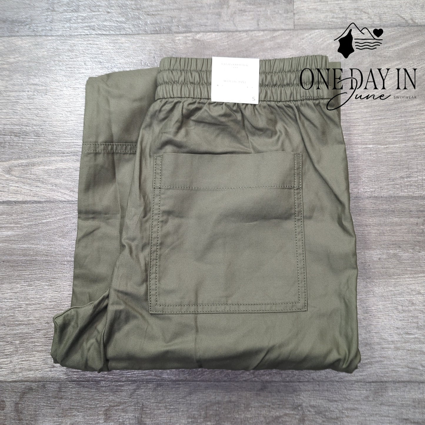 Banana Republic Wide Leg Pull On Drawstring Pants Size S