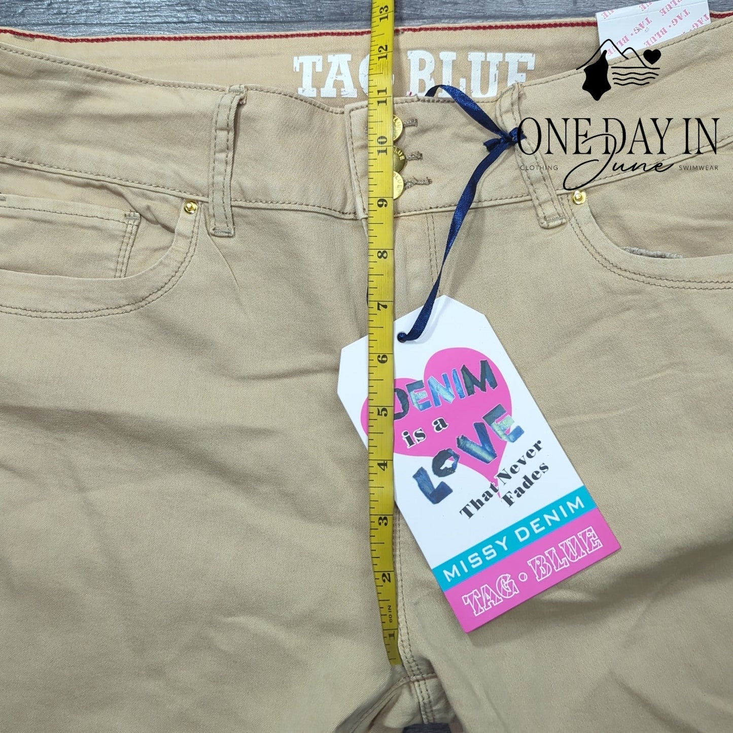 Tag Blue Missy Denim Crop Jeans Size 16