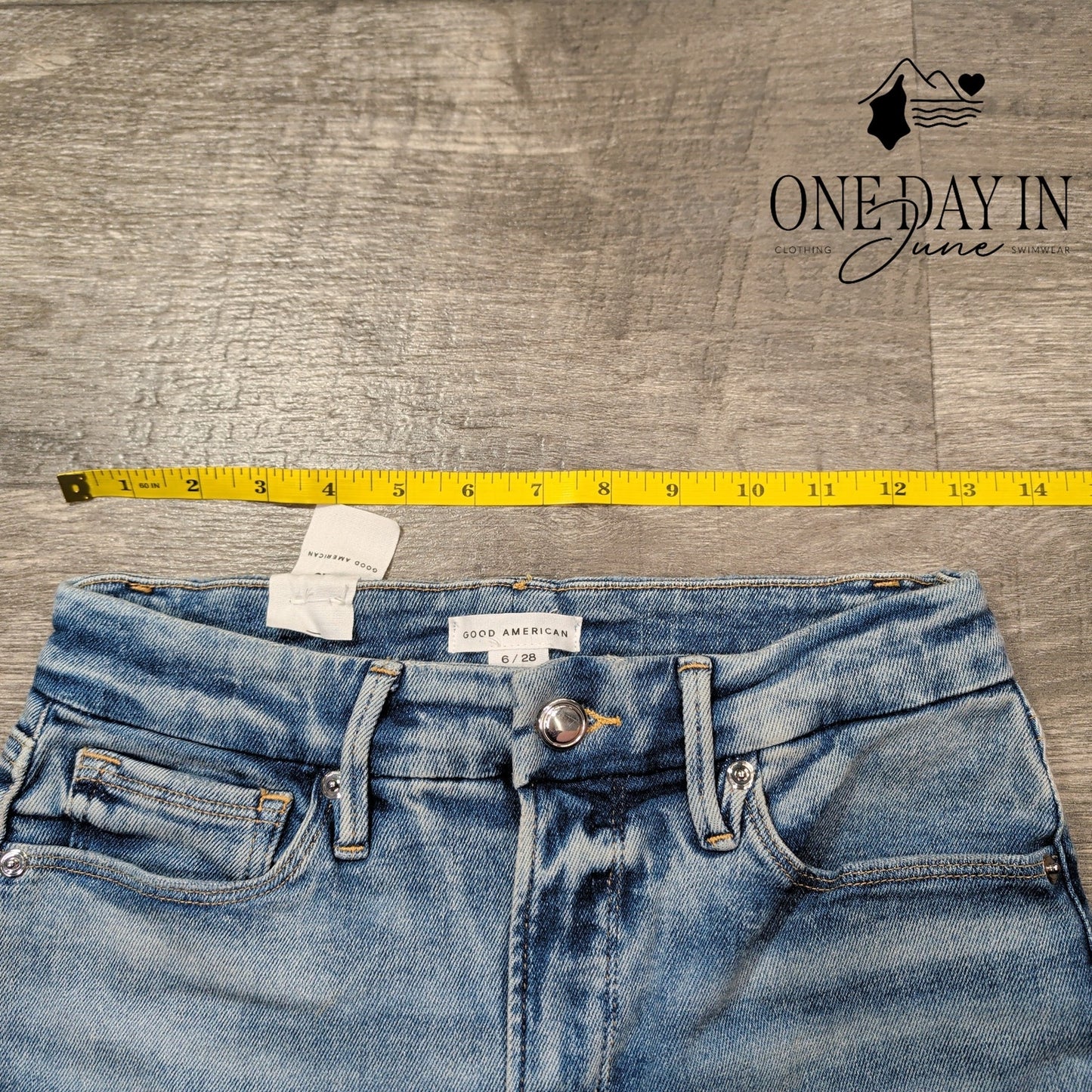 Good American Good Legs Skinny Distressed Jeans Size 6 (28)