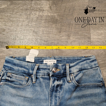 Good American Good Legs Skinny Distressed Jeans Size 6 (28)