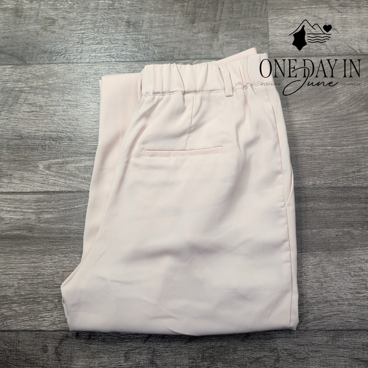 Z Supply Pleated Dress Pants Blush Pink Straight Leg NWT Size M