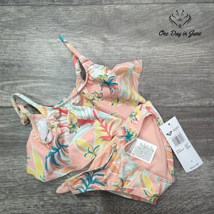 Roxy Friendly Story Flutter Bikini Swimsuit Size 3