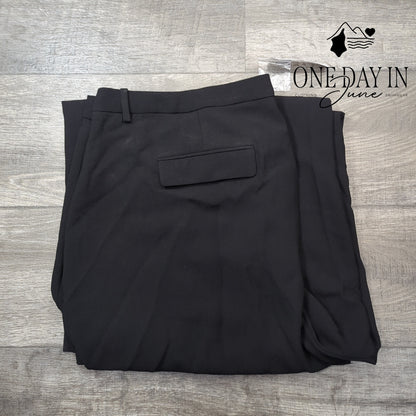 J.Crew Essential Wide Leg Dress Pants Black NWT Size 22