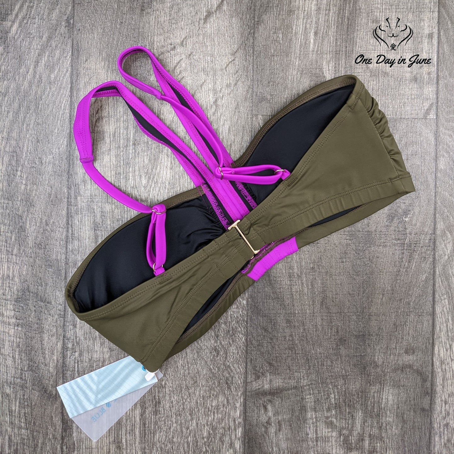 Coastal Blue Green/Purple Bikini Top Size M (8-10)