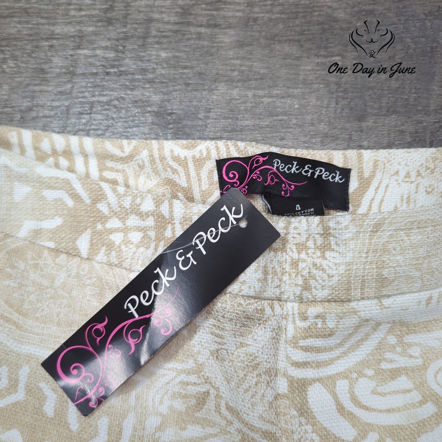 Peck & Peck Desert Sunset Straight Leg Pants Size 4