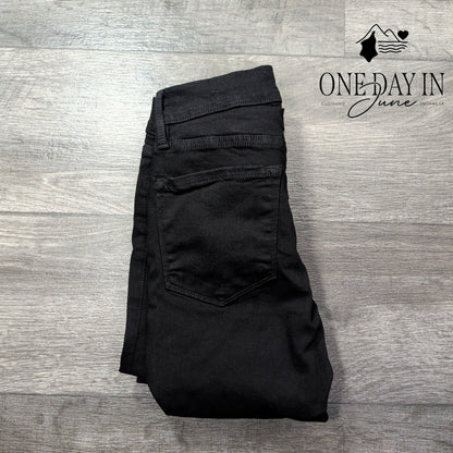 Frame Denim Le Skinny Black Stretch Skinny Jeans NWT Size 00 (24)