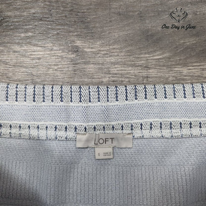 Loft Pull On Striped Pencil Skirt Size S