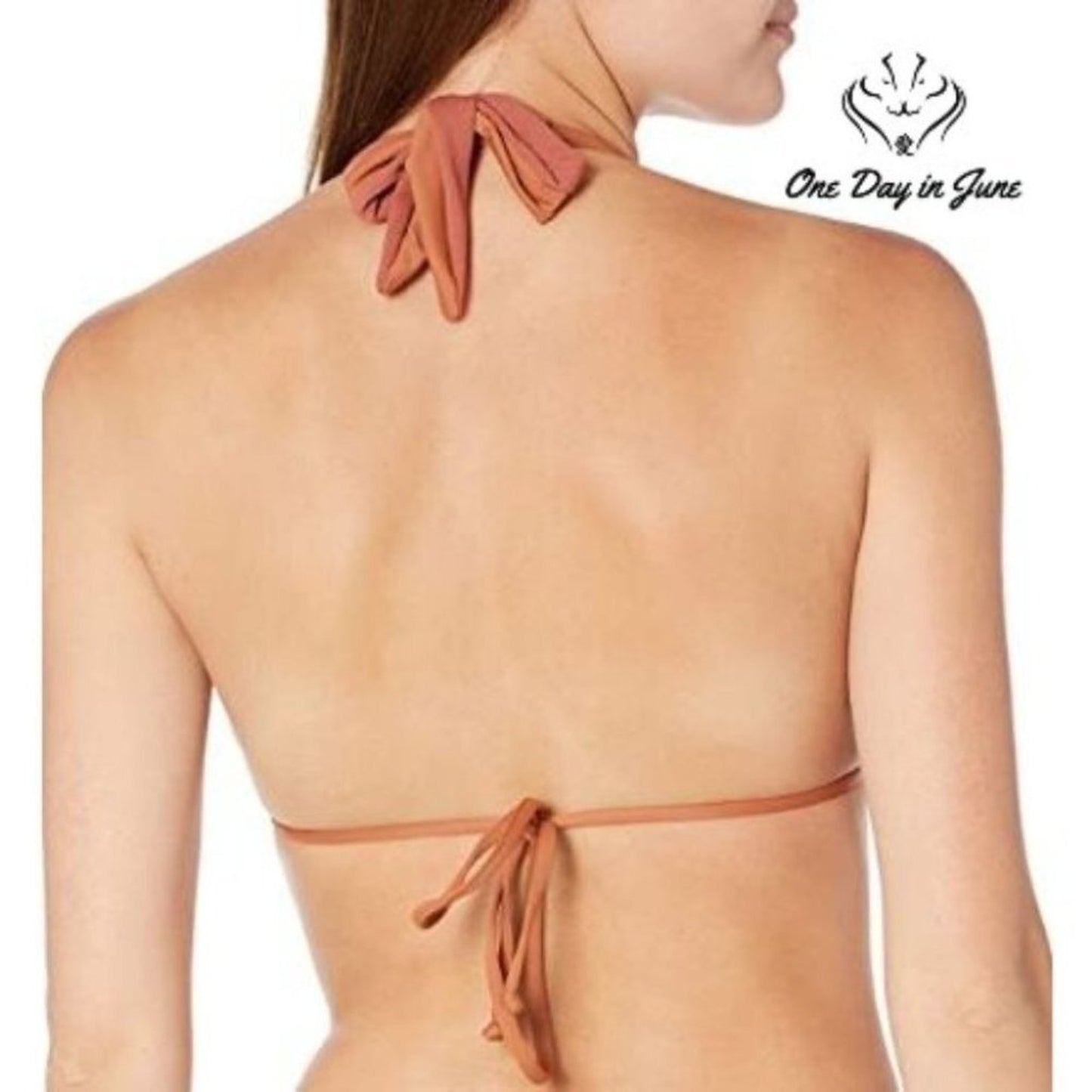 Vicious Young Babes Knotted Halter Bikini Top Size M