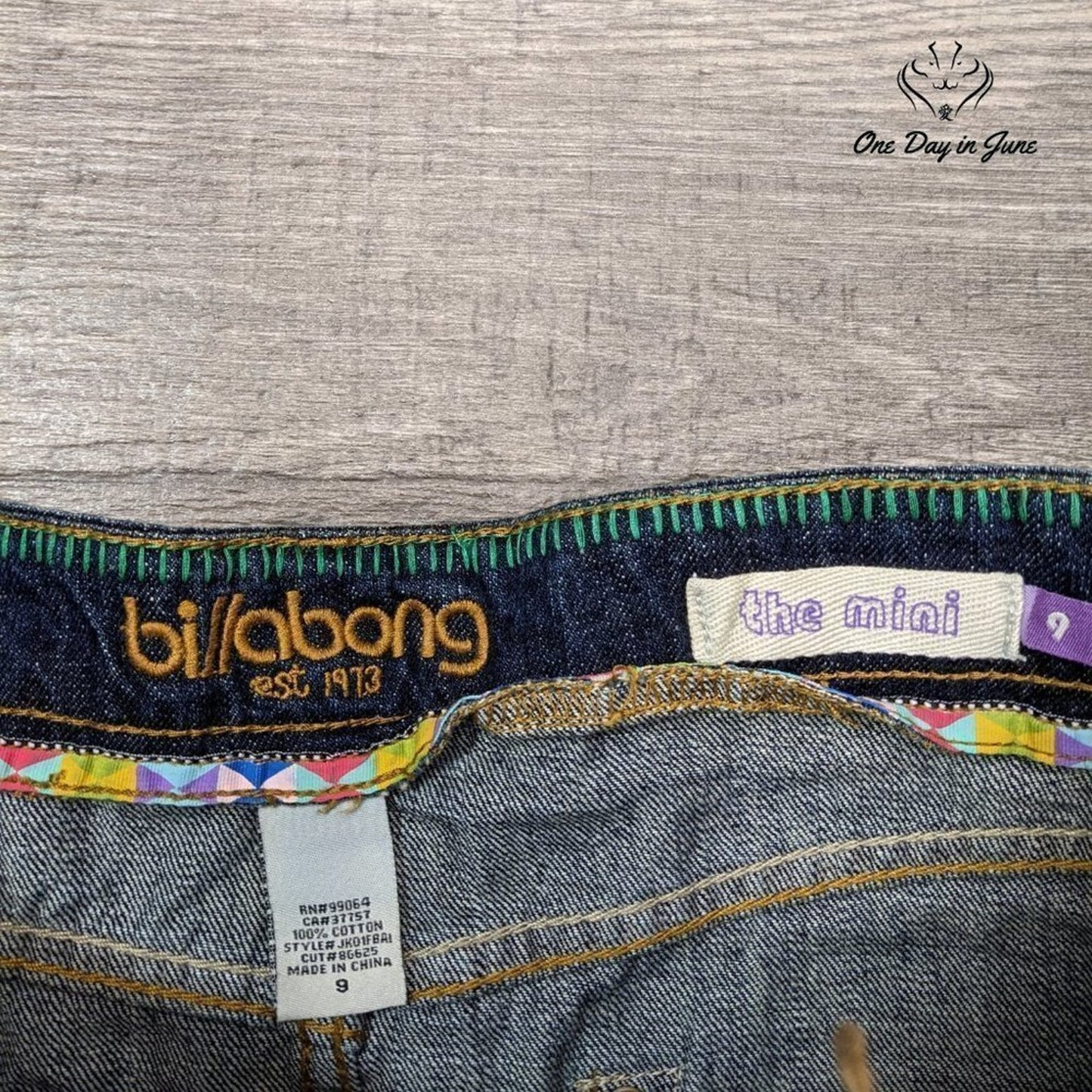 Billabong Juniors The Mini Denim Skirt Size 9