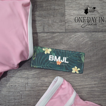 Blooming Jelly Crop High Waist Bikini Swimsuit Size M